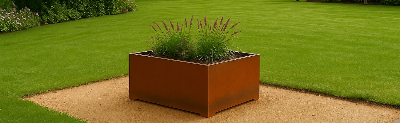 Hoe lang gaat een cortenstalen plantenbak mee?