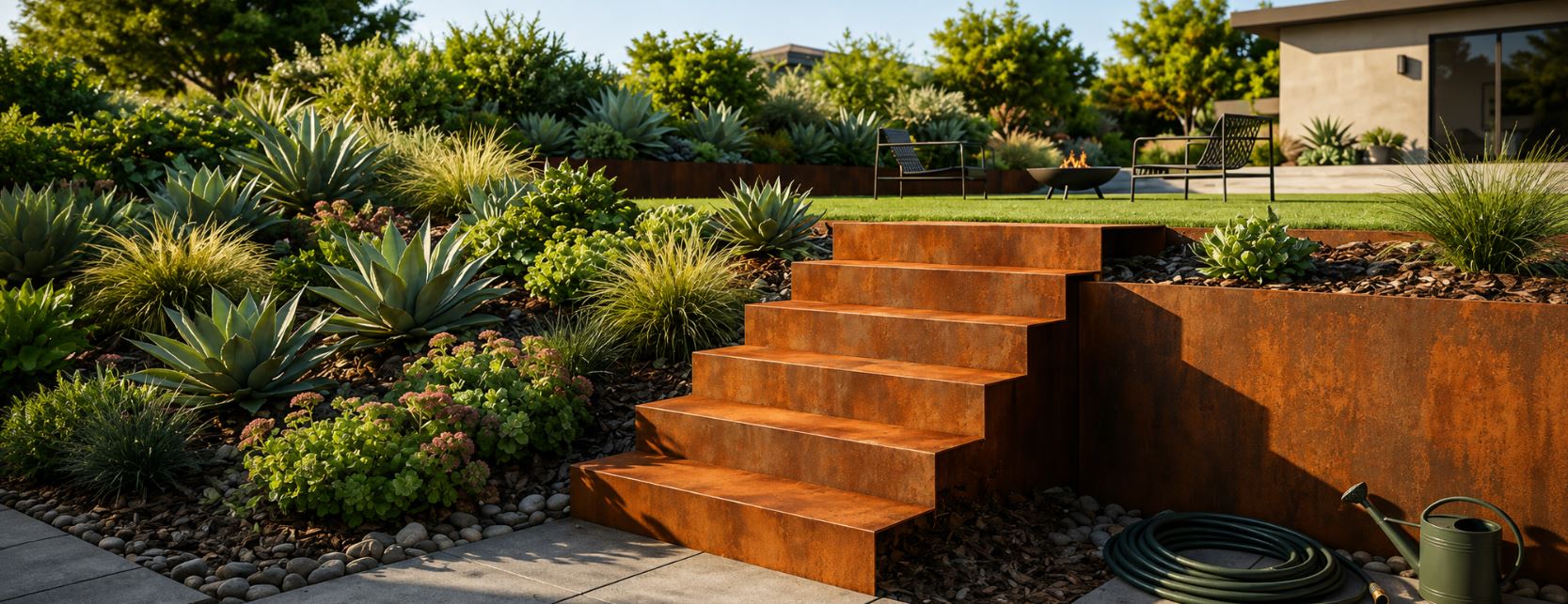 Hoeveel tuintrappen heb je nodig voor een tuin met hoogteverschil? - Doika