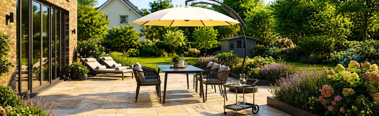Welke maat parasol past bij mijn terras of tuin? - Doika