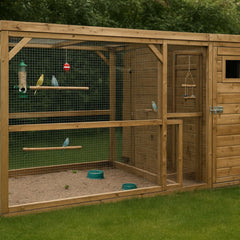 Collection image for: Voliere met nachthok en sluis