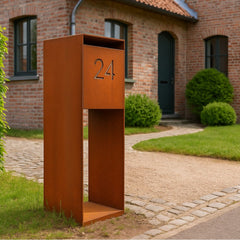 Collection image for: Vrijstaande brievenbus cortenstaal