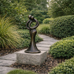 Bronzen beeld abstract - Doika