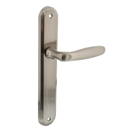 Poignée de porte Intersteel Bjorn sur bouclier aveugle nickel mat