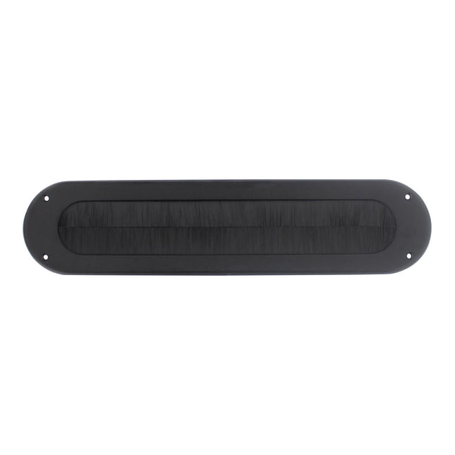 Boudin de porte ovale Intersteel en acier inoxydable/noir mat