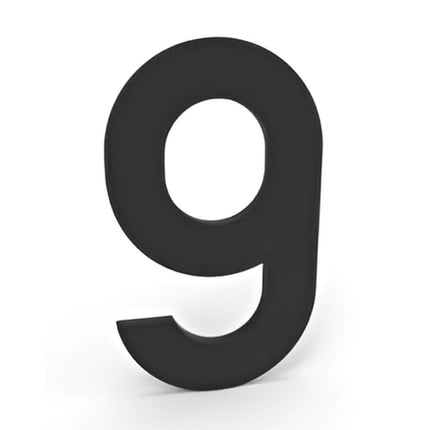 Zwarte Zelfklevende Huisnummers - 10 cm Hoog