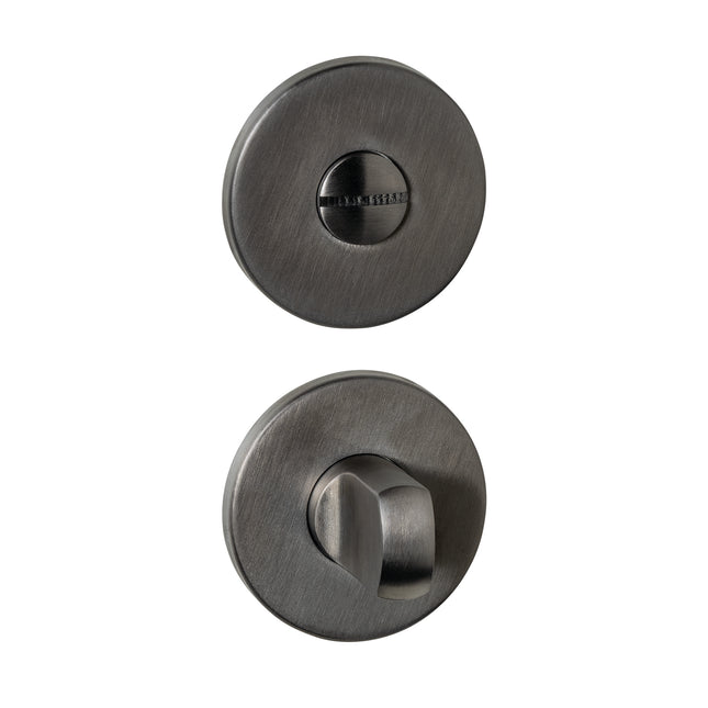 Serrure WC encastrée Intersteel ø52x6mm avec goupille 6-8mm PVD anthracite