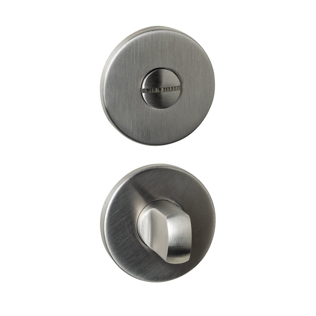 Serrure WC encastrée Intersteel ø52x6mm avec goupille 6-8mm en acier inoxydable