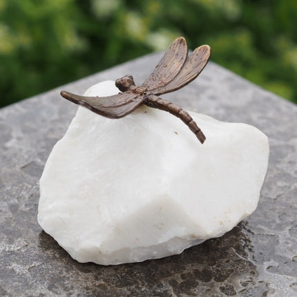 Bronzen beeld Kleine libelle    3x7x8cm