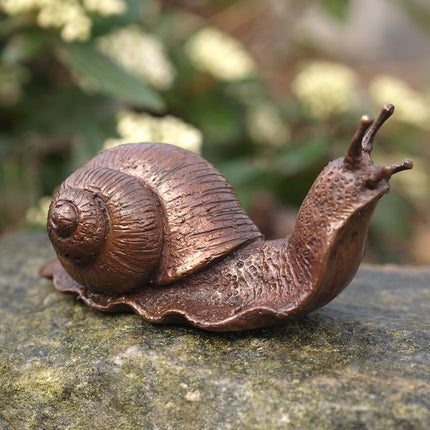 Bronzen beeld Kleine slak 6x5x11cm