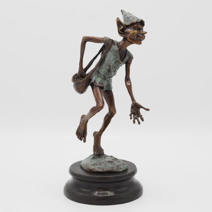 Bronzen beeld Pixie 27x12x13cm