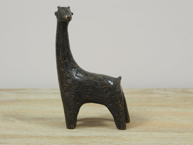 Bronzen beeld Kleine giraf 17x5x9cm