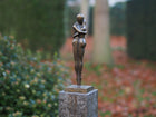 Bronzen beeld Modern liefdespaar 30x9x9cm