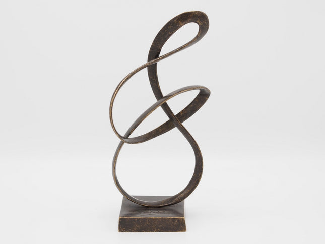 Bronzen beeld Abstract sculptuur 'Eternity' 29x14x10cm