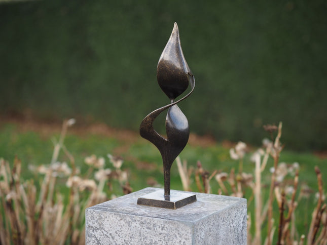 Bronzen beeld Moderne sculptuur 38x13x13cm