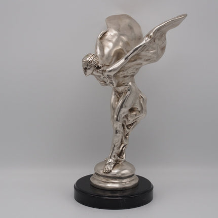 Bronzen beeld Spirit of Ecstasy verzilverd 35cm 35x15x23cm