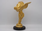 Bronzen beeld Spirit of Ecstasy verguld 35cm 35x15x23cm
