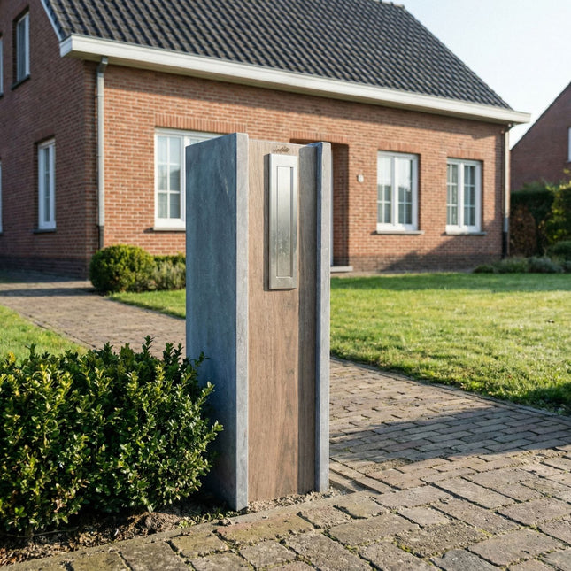 Arduinen Brievenbus met houtlook – KB016