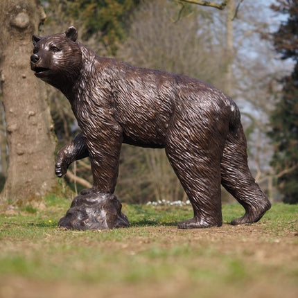 Bronzen beeld Grote beer 121x50x135cm