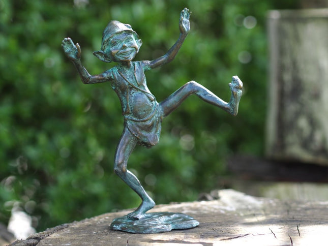 Bronzen beeld Dansende pixie 24x9x19cm