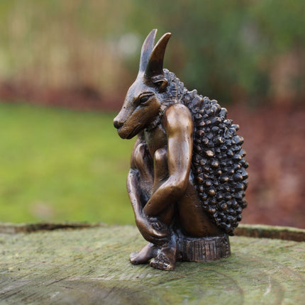 Bronzen beeld Geitman 15x7x8cm