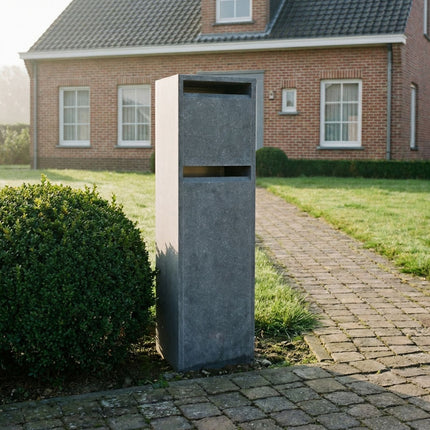 De KB012 Belgische Blauwsteen Brievenbusunit