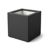 Jardinière en polyester GARDRA 60x60x60 cm - Noir-gris (RAL 7021)