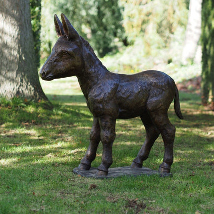 Bronzen beeld Ezel veulen 93x30x90cm 29kg