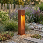 Pillar lamp cortenstaal 10x10x50cm (DxBxH)