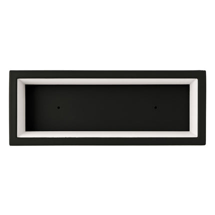 Polyester plantenbak 120x50x60 cm - Gitzwart (RAL 9005)