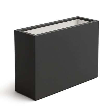 Polyester plantenbak 90x25x80 cm - Zwartgrijs (RAL 7021)