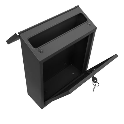 Practo Garden Brievenbus Amsterdam Mat Zwart 32x26x9 cm