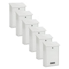 Practo Garden Brievenbussen Dublin Wit  | Set van 6 stuks