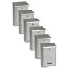Practo Garden Brievenbussen Dublin zilvergrijs | Set van 6 stuks