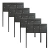 Practo Garden brievenbusunits 3 delig vrijstaand | Set van 5 stuks