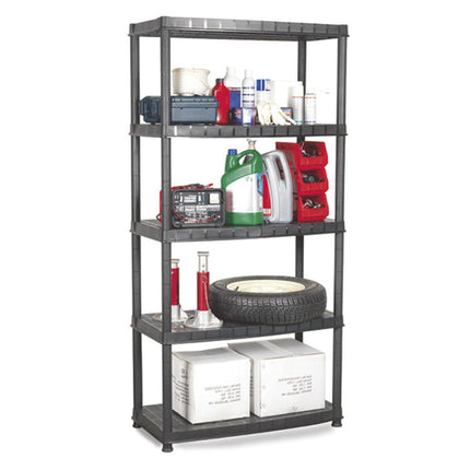 Practo Kunststof opbergrek 185x85x40 cm – 5 legborden