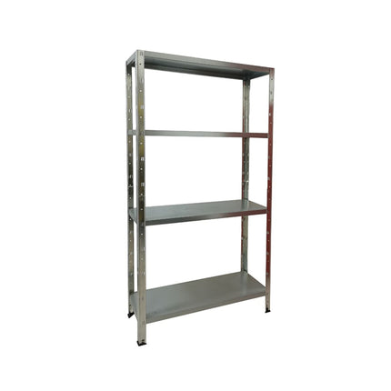 Practo Metalen Rek Heavy Duty 150x75x30 cm – 4 legborden – Zwart