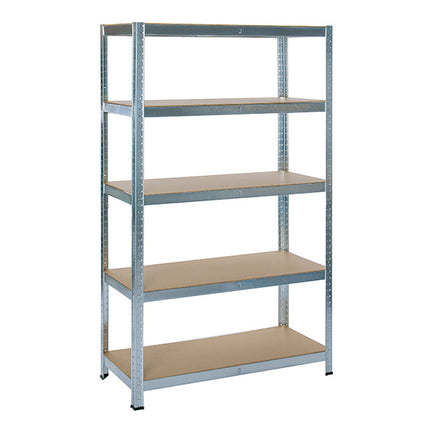 Practo Metalen Rek Heavy Duty 180x120x45 cm – 5 legborden – Grijs