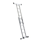Practo Combi Stelling-Ladder 2X6 Treden + Wielen