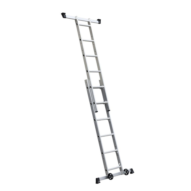 Practo Combi Stelling-Ladder 2X6 Treden + Wielen