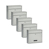 Practo Garden Brievenbussen Oxford zilvergrijs  | Set van 5 stuks