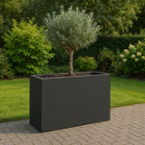 Polyester plantenbak 90x40x90 cm - Zwartgrijs (RAL 7021)