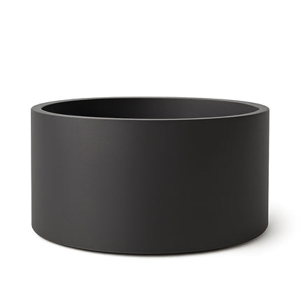 Polyester plantenbak Ø 120x60 cm - Zwartgrijs (RAL 7021)