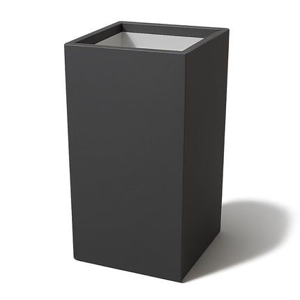 Polyester plantenbak 40x40x80 cm - Zwartgrijs (RAL 7021)