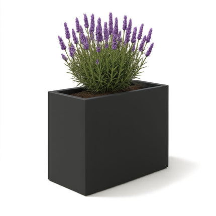 Polyester plantenbak 80x40x80 cm - Zwartgrijs (RAL 7021)