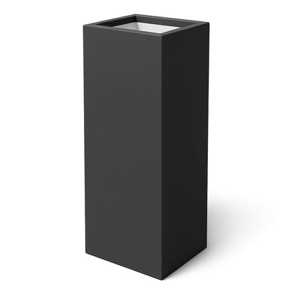 Polyester plantenbak 40x40x120 cm - Zwartgrijs (RAL 7021)