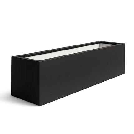 Polyester plantenbak 170x40x40 cm - Gitzwart (RAL 9005)