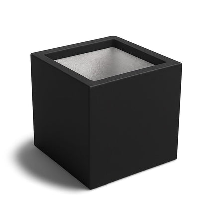 Polyester plantenbak 50x50x50 cm - Gitzwart (RAL 9005)
