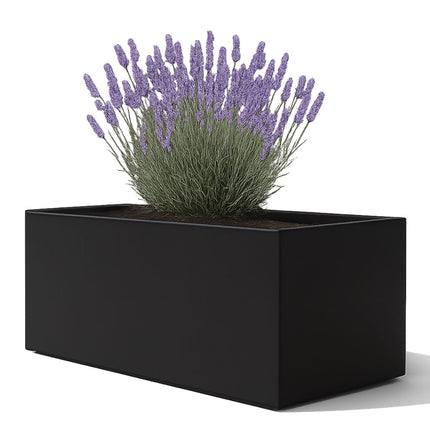 Polyester plantenbak 137x50x50 cm - Gitzwart (RAL 9005)