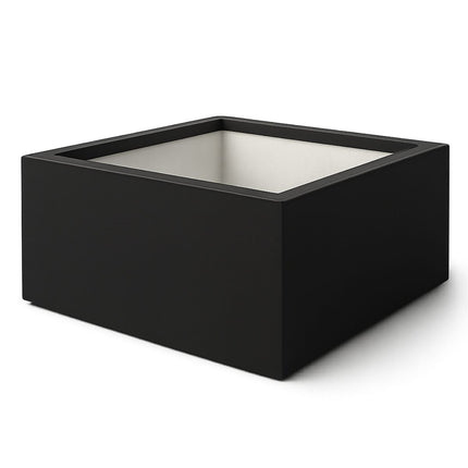 Polyester plantenbak 100x100x40 cm - Gitzwart (RAL 9005)