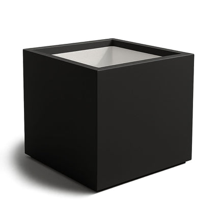 Polyester plantenbak 80x80x60 cm - Gitzwart (RAL 9005)